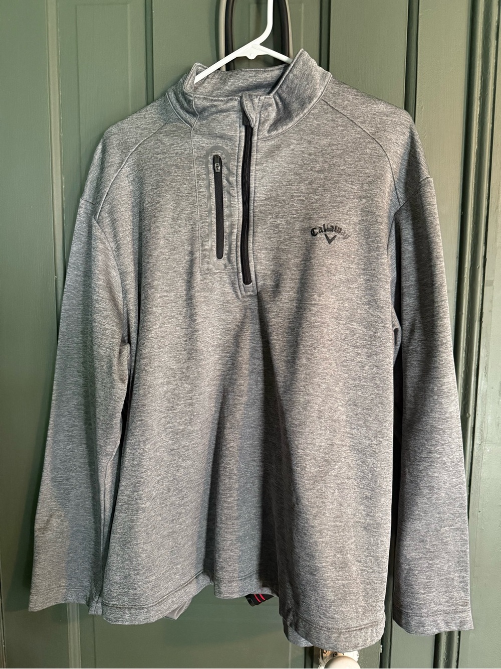 Callaway Gray Heather Half-Zip Pullover